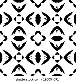  Black and white texture. seamless geometric pattern.

