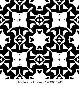  Black and white texture. seamless geometric pattern. 