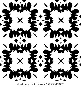  Black and white texture. seamless geometric pattern.
