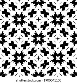 Black and white texture. seamless geometric pattern.