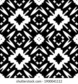  Black and white texture. seamless geometric pattern.
