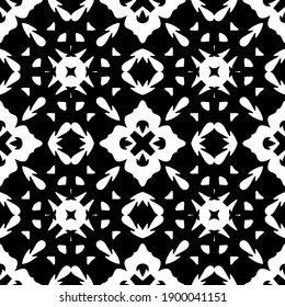  Black and white texture. seamless geometric pattern.
