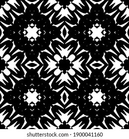  Schwarz-Weiß-Textur. nahtloses geometrisches Muster.
