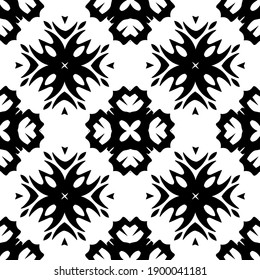  Black and white texture. seamless geometric pattern.
