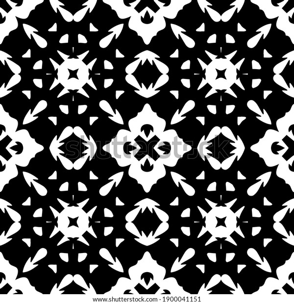 Black White Texture Seamless Geometric Pattern Stock Vector (Royalty ...