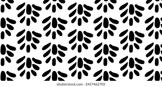Black and white texture, seamless pattern
