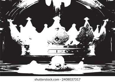 textura en blanco y negro ilustración vectorial superposición monocromo degradado textura de fondo grunge