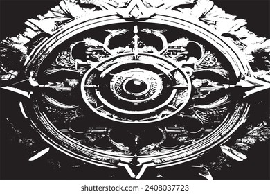 textura en blanco y negro ilustración vectorial superposición monocromo degradado textura de fondo grunge