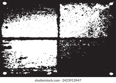 black and white texture, vector illustration grunge destressed background texture