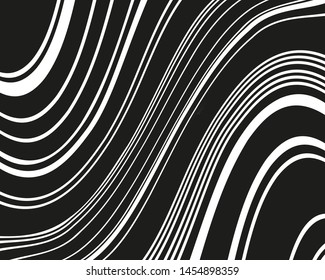 Black White Texture Wavy Curves Lines Stock Vector (Royalty Free ...