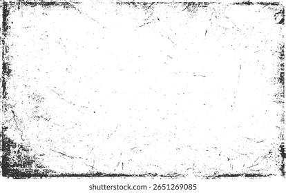 Um fundo texturizado preto e branco com bordas angustiadas e manchas espalhadas.