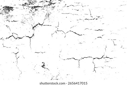 Um fundo texturizado preto e branco com numerosas rachaduras e manchas escuras.