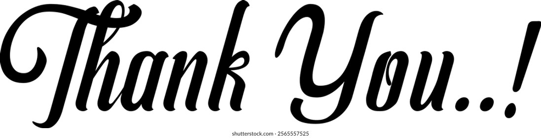 black and white thank you design
