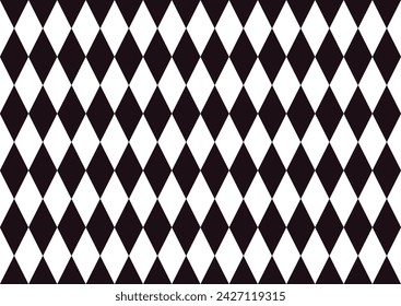black and white theme of geometric shape as seamless pattern