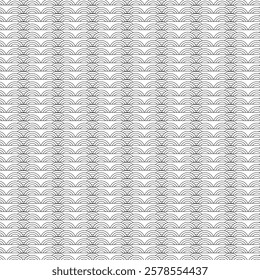 black and white thin line seamless vector pattern. Geometric floral linear flower tile pattern. Luxurious oriental art deco texture background. Golden lines on white background wedding design.