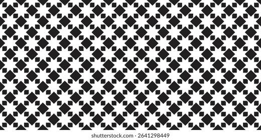 black and white tile chessboard pattern, vector squares background