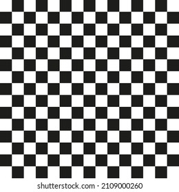 Black white tile square background vector template. Chess grid checkered board design texture.