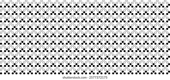 Black and white tileable pattern. Grunge worn damask pattern design. Distressed fabric texture. Overlay texture design. Vector illustration. Eps10.