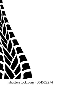 black white tire track background