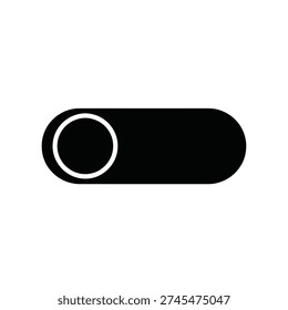 Black and white toggle switch in off position