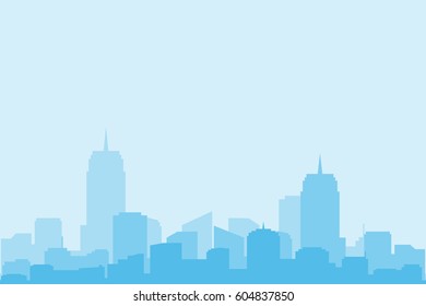 black and white tone gradient cityscape design.vector and illustration