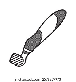 black and white toothbrush images with round heads