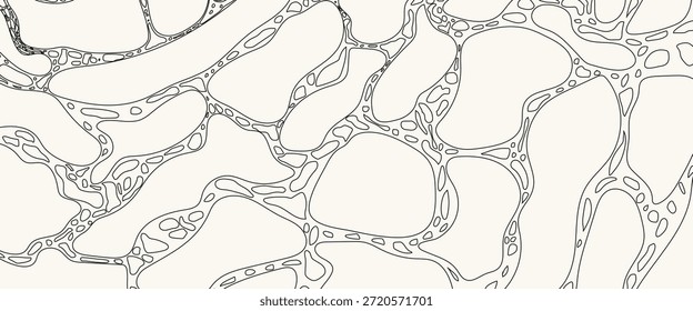 Plano de fundo do mapa topográfico em preto e branco. Linhas do mapa topográfico. Linhas topográficas monocromáticas do terreno com espaço para texto. Fundo de linhas de contorno do terreno cartográfico para o site, apresentações