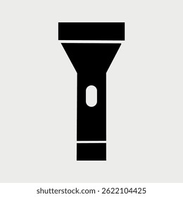 Schwarz-Weiß Fackel Symbol