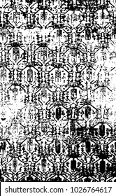 black and white traditional grunge pattern