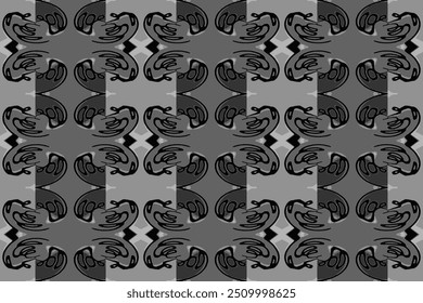 black and white traditional pattern