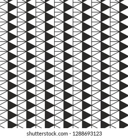 black and white traingle pattern wallpaper concept monochrome halftone vector background