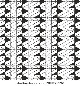 black and white traingle pattern wallpaper concept monochrome halftone vector background