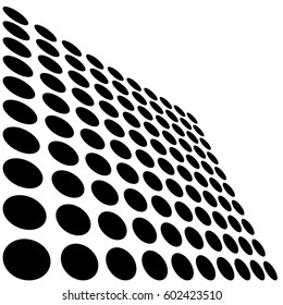 Black White Transformed Dots Stock Vector (Royalty Free) 602423510 ...