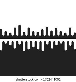 Textura de fondo abstracta de transición en blanco y negro. Patrón vectorial simple en estilo plano.