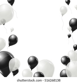 Black And White Balloons Images Stock Photos Vectors Shutterstock