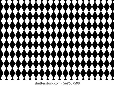 Black And White Trapezoid Pattern Texture Background.