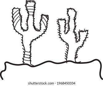 Black and white tree coloring page