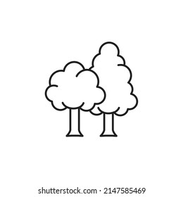 Black and white tree icon