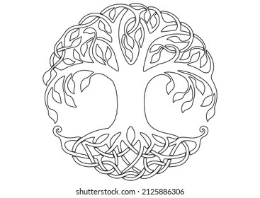 Black and White Tree of Life