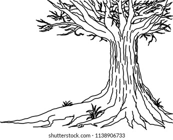 Coloring Page Adults Decorative Illustration Tree Stock Vector (Royalty ...