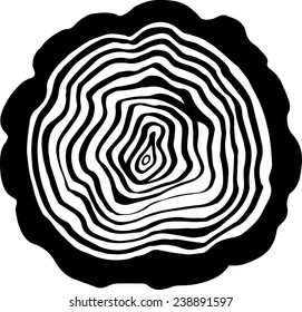  black and white tree rings background