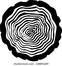  black and white tree rings background
