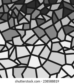 Black and white trencadis
