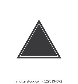 Black and white triangle