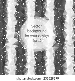 Black and white triangle background for your design.