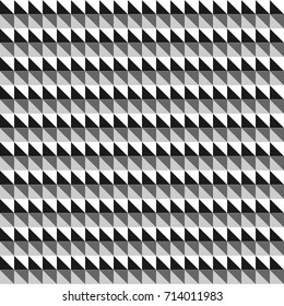 Black and white triangle geometric pattern,shadow effect, vector design