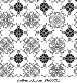 Black and white triangle pattern, background, texture art