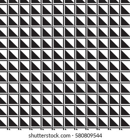 black and white triangles and square edge pattern background vector illustration image