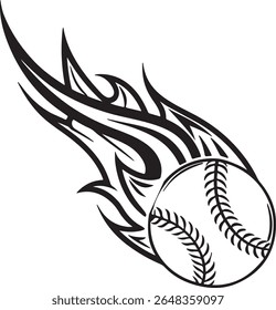 Ilustração do vetor da tatuagem do bastão de beisebol tribal preto e branco
