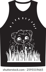 black and white t-shirt design